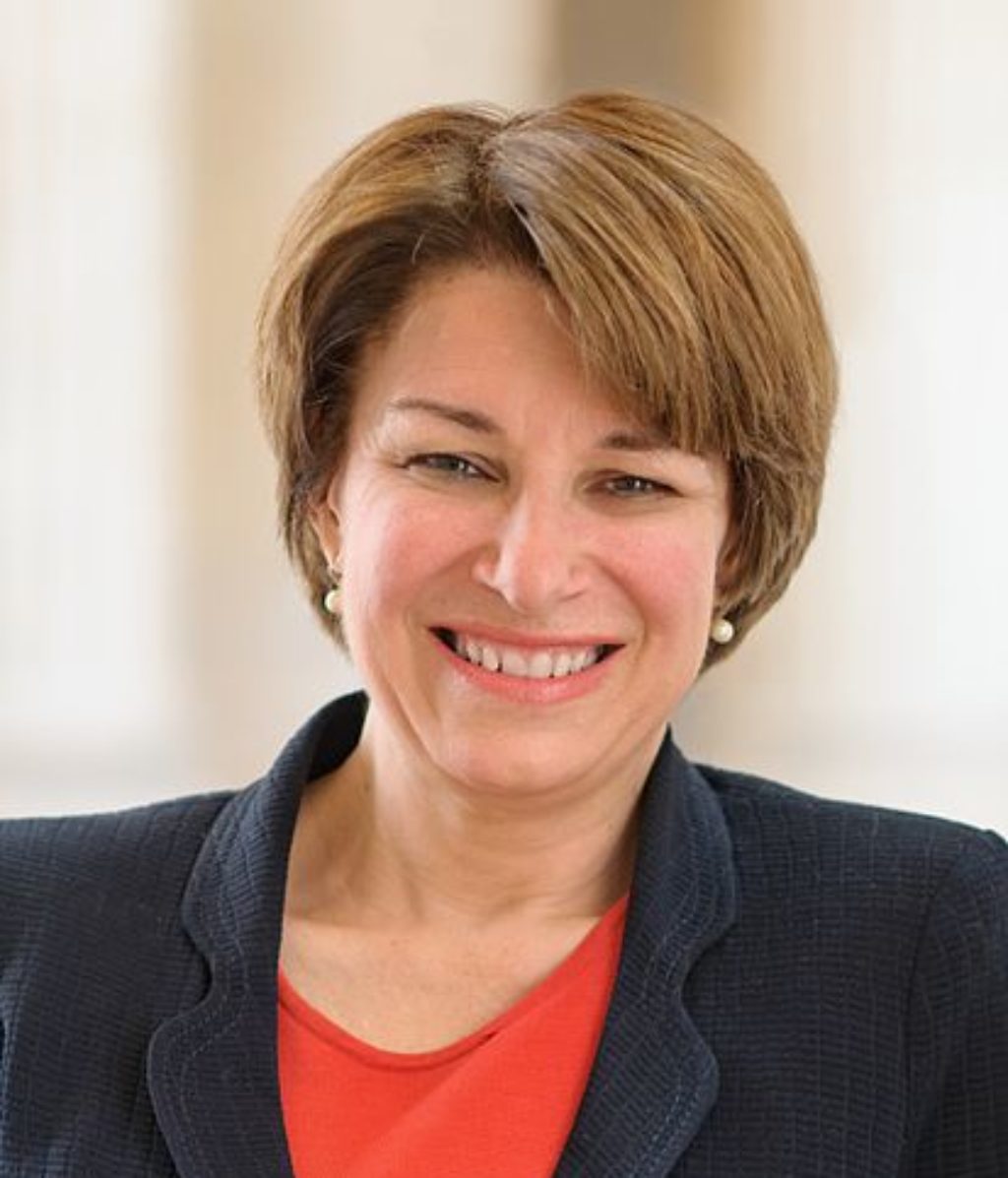 Image of Amy Klobuchar via "United States Senate" on klobuchar.senate.gov.