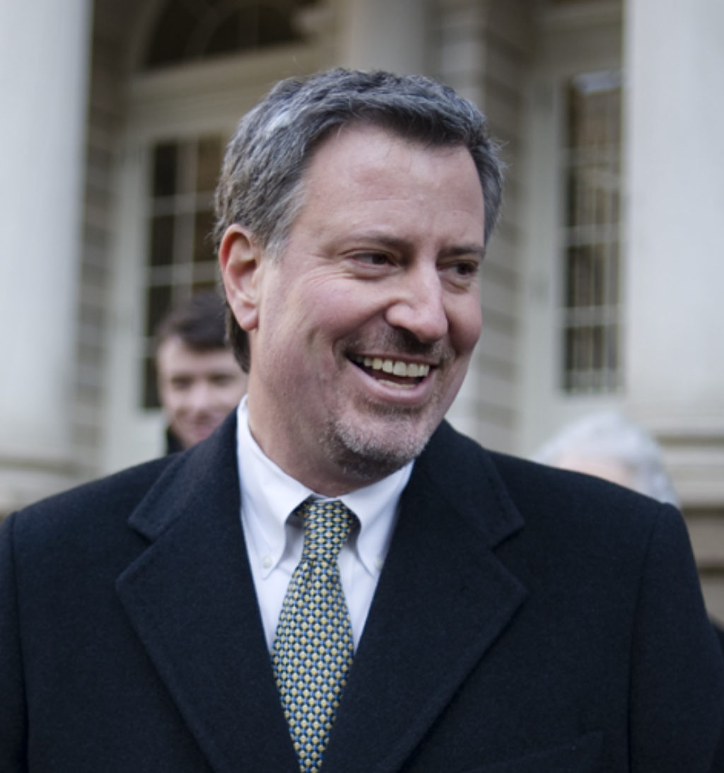 Image of Bill De Blasio via "William Alatriste" on Flickr.