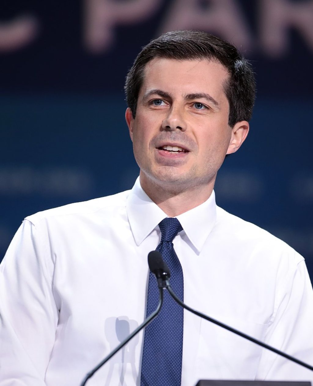 Image of Pete Buttigieg via "Gage Skidmorel" on wikicommons.